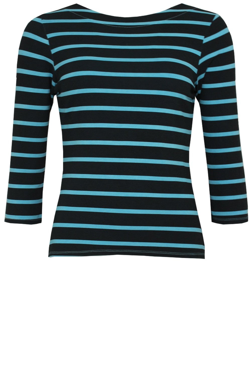 Blue Striped Jersey Top