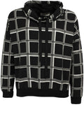 Check Cowl Neck Sweatshirt