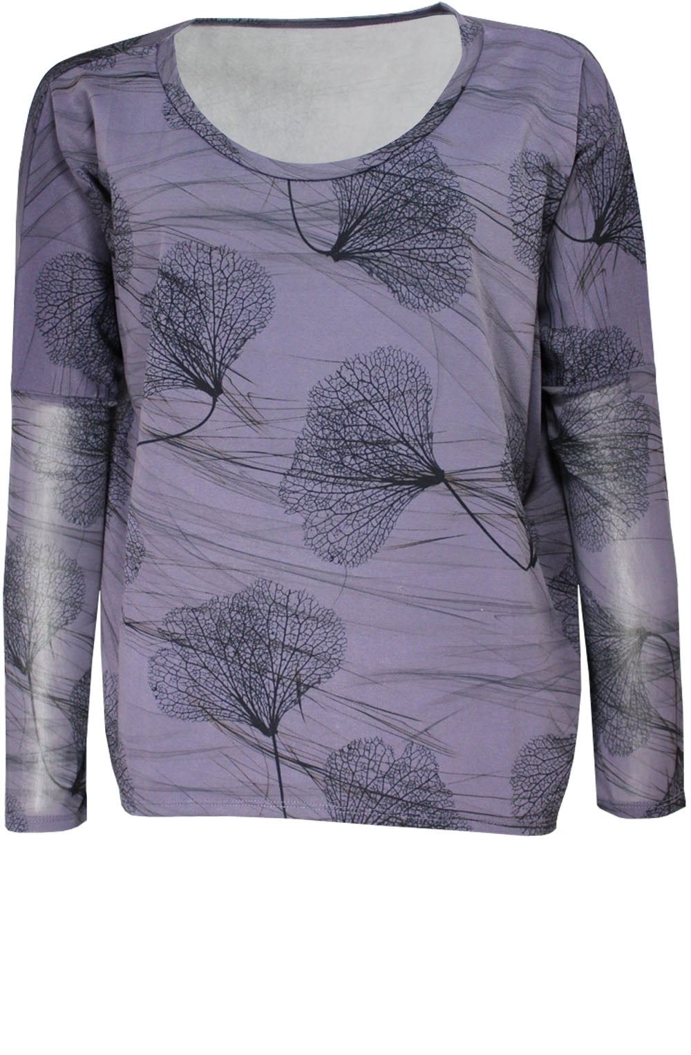 Chiffon Back Patterned Top