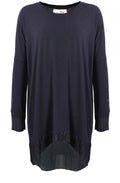 Dora Black Layered Effect Top