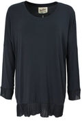 Dora Charcoal Jersey Top