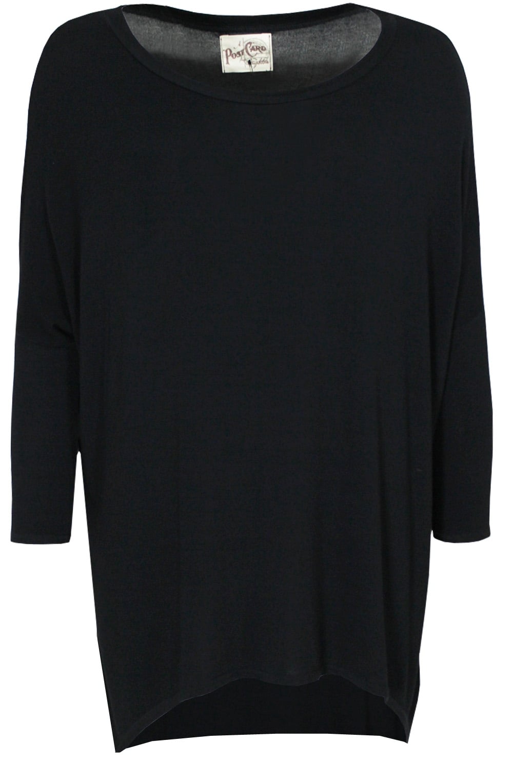 Flirty Black Oversized Top