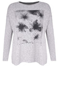 Flower Coconut White jersey Cotton Top