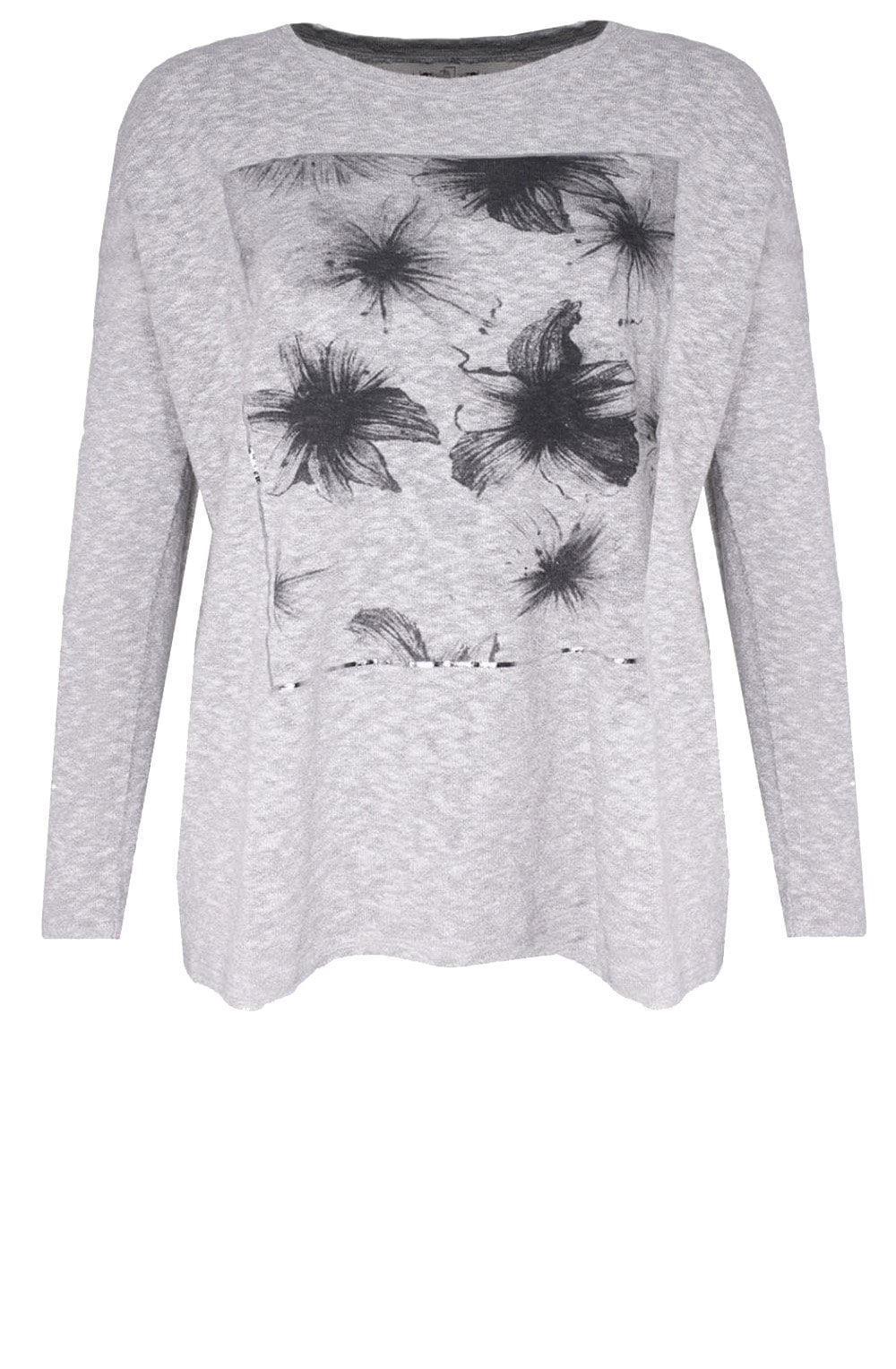 Flower Coconut White jersey Cotton Top