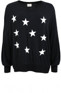 Gloria Black and White Star Top