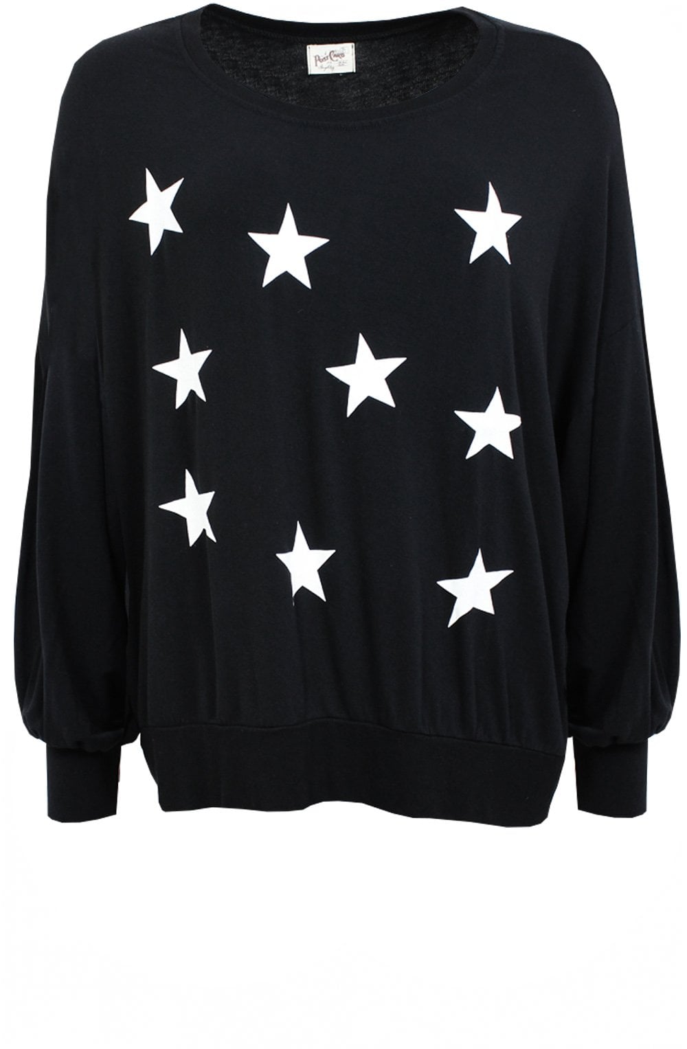 Gloria Black and White Star Top