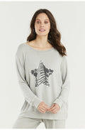 Grey Star Design Top