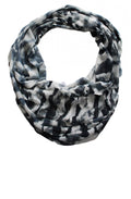 Grey & White Patterned Snood