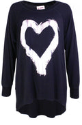 Hearty Black Heart Design Top