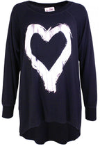 Hearty Black Heart Design Top