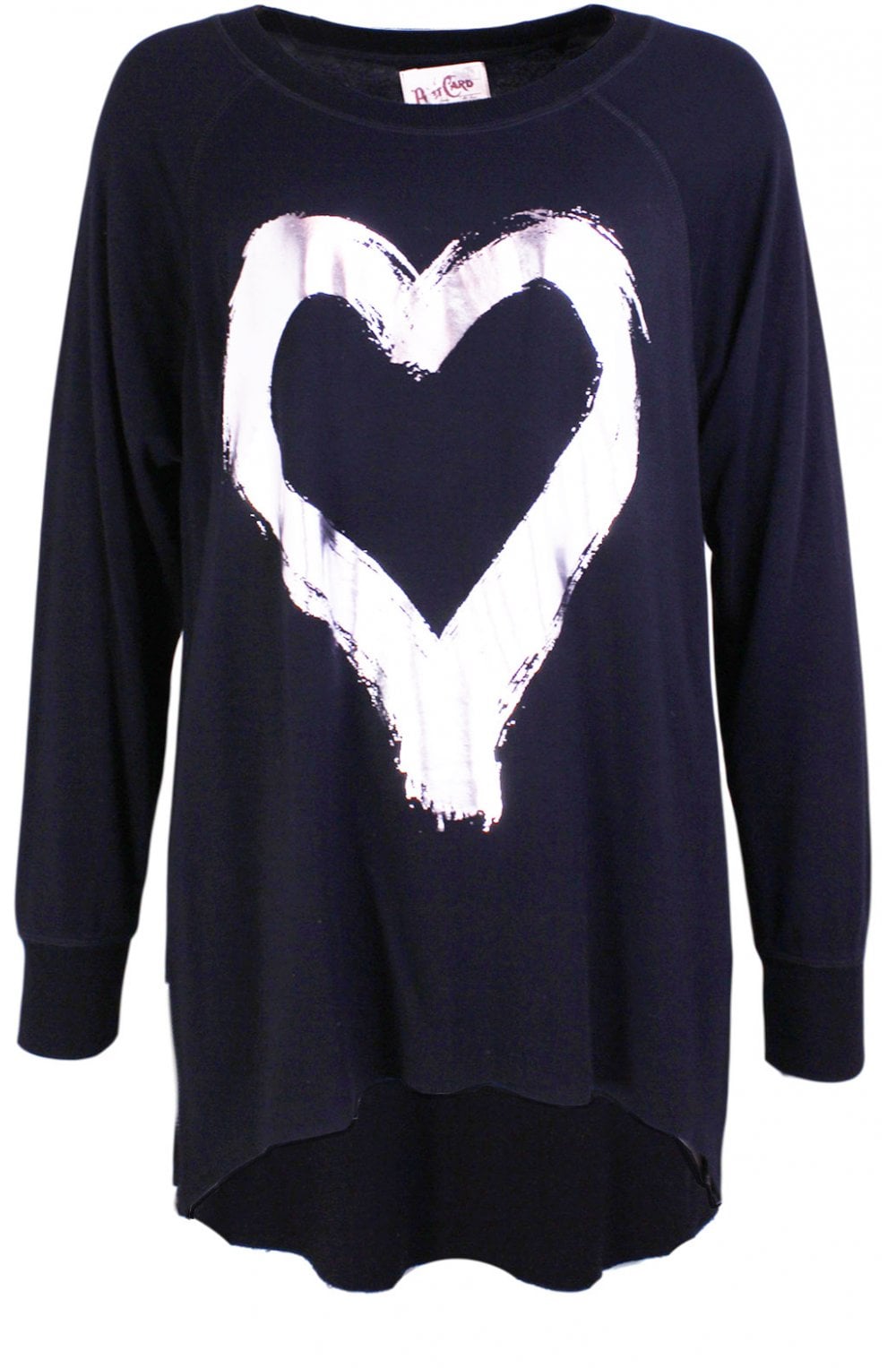 Hearty Black Heart Design Top