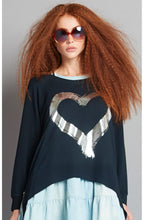 Hearty Black Heart Design Top