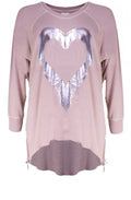Hearty Rosewood Heart Design Top