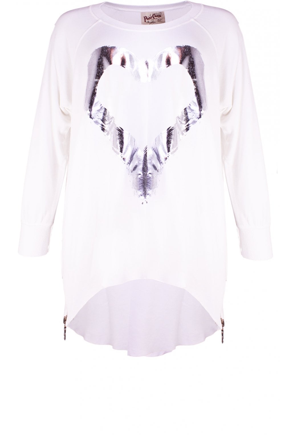 Hearty White Heart Design Top