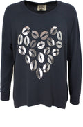 Kisses Charcoal Sweatshirt