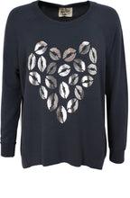 Kisses Charcoal Sweatshirt