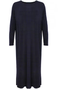 Lara soft black over sized jersey Dress