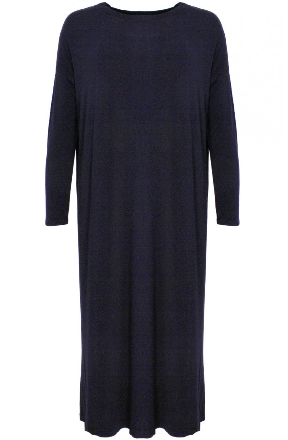 Lara soft black over sized jersey Dress