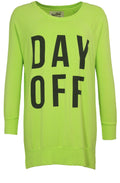 Lime Green Day Off Sweatshirt