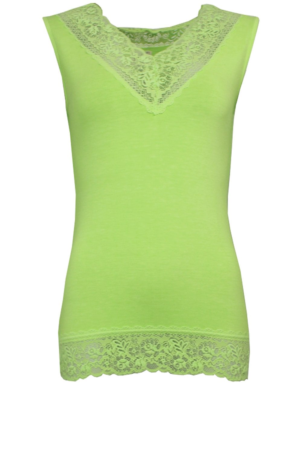 Lime Green Lace Detailed Top