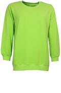 Lime Green Tie Back Sweatshirt