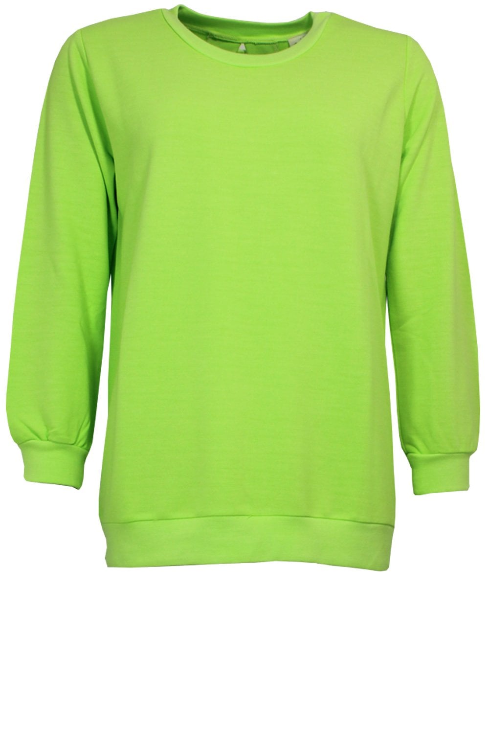 Lime Green Tie Back Sweatshirt