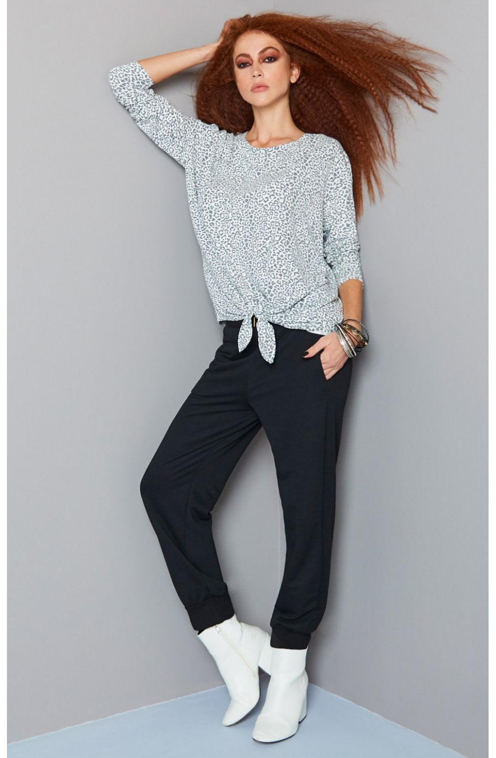 Mallory Leopard Print Top