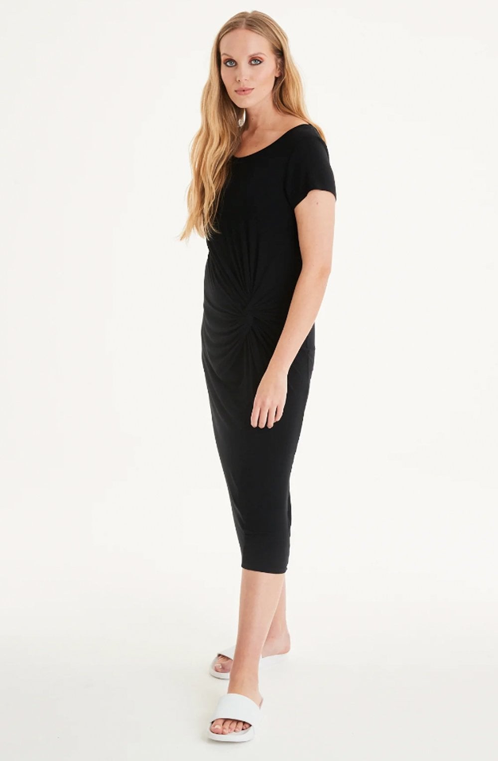 Mee Mee Black Twist Front Dress