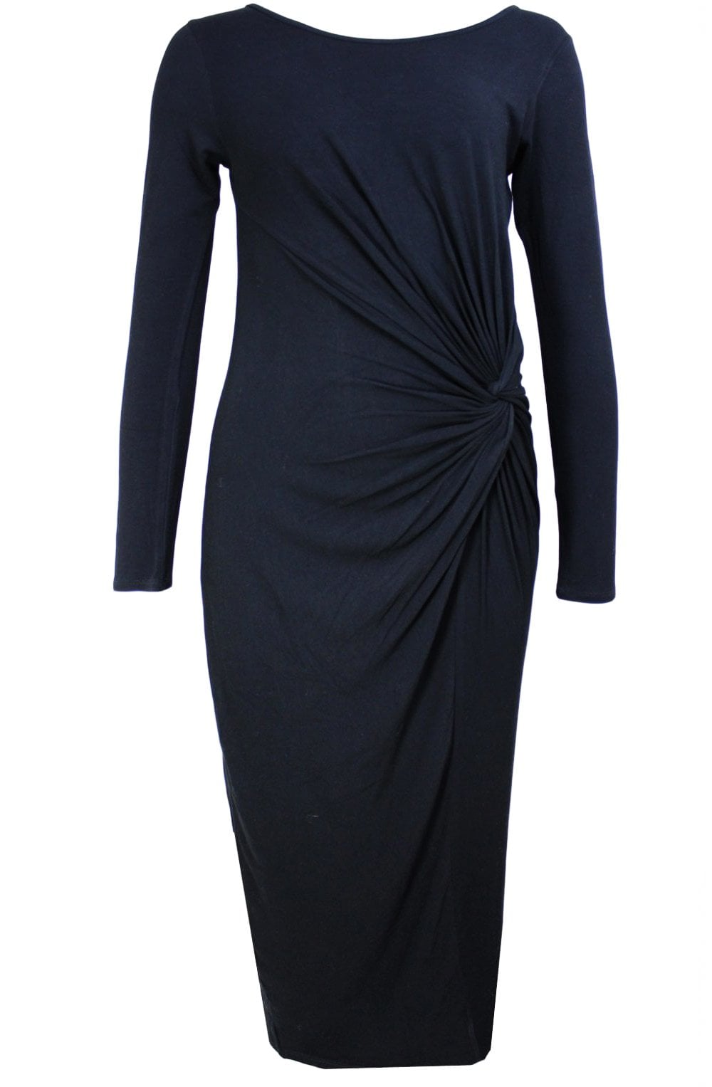 Merci Black Twist Front Dress