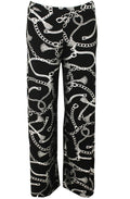 Metallic Chain Print Trousers