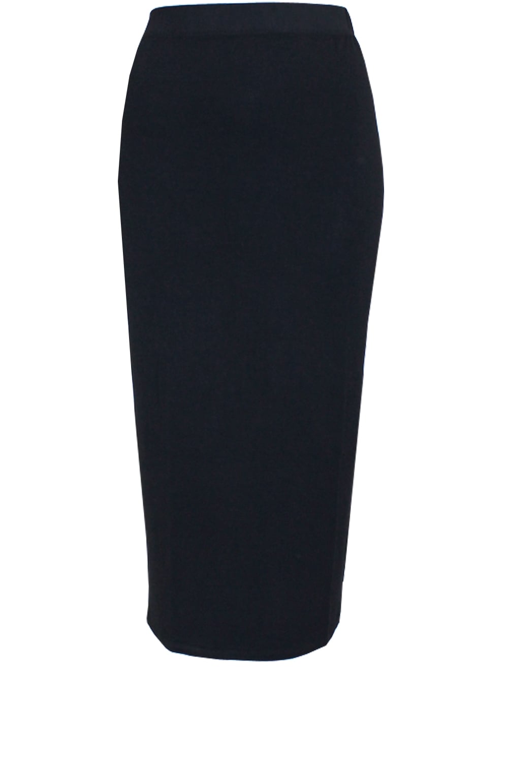 Milly Black Jersey Midi Skirt