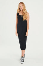 Nancee Black Jersey Midi Dress