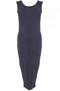 Nancy charcoal midi Dress