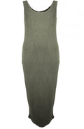 Nancy Khaki Midi Dress