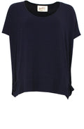 Navy Over Sized Jersey Top
