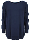 Navy Star Design Top