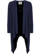 Navy Waterfall Front Jacket