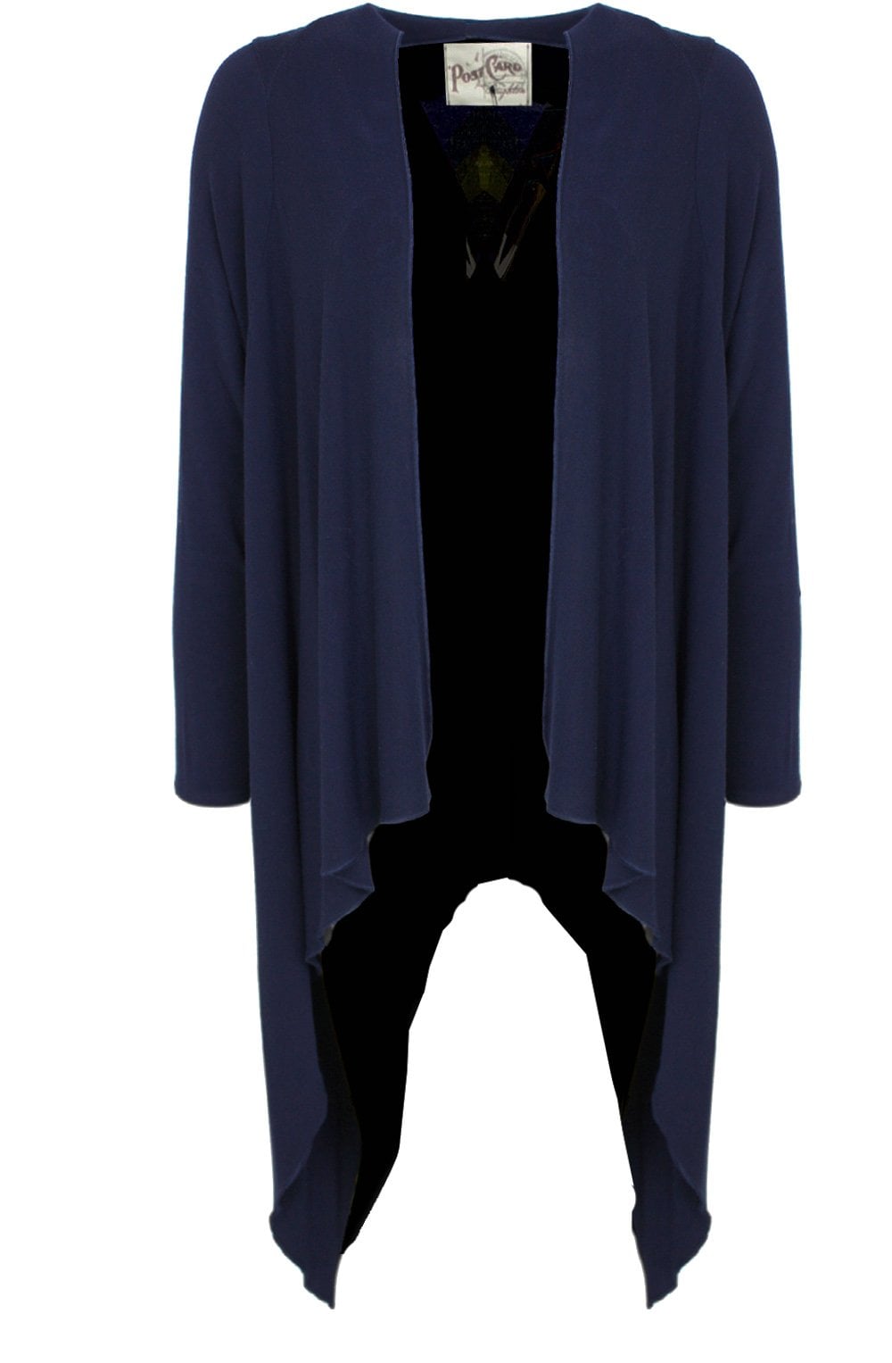 Navy Waterfall Front Jacket