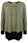 Olive Oversized Jersey Top