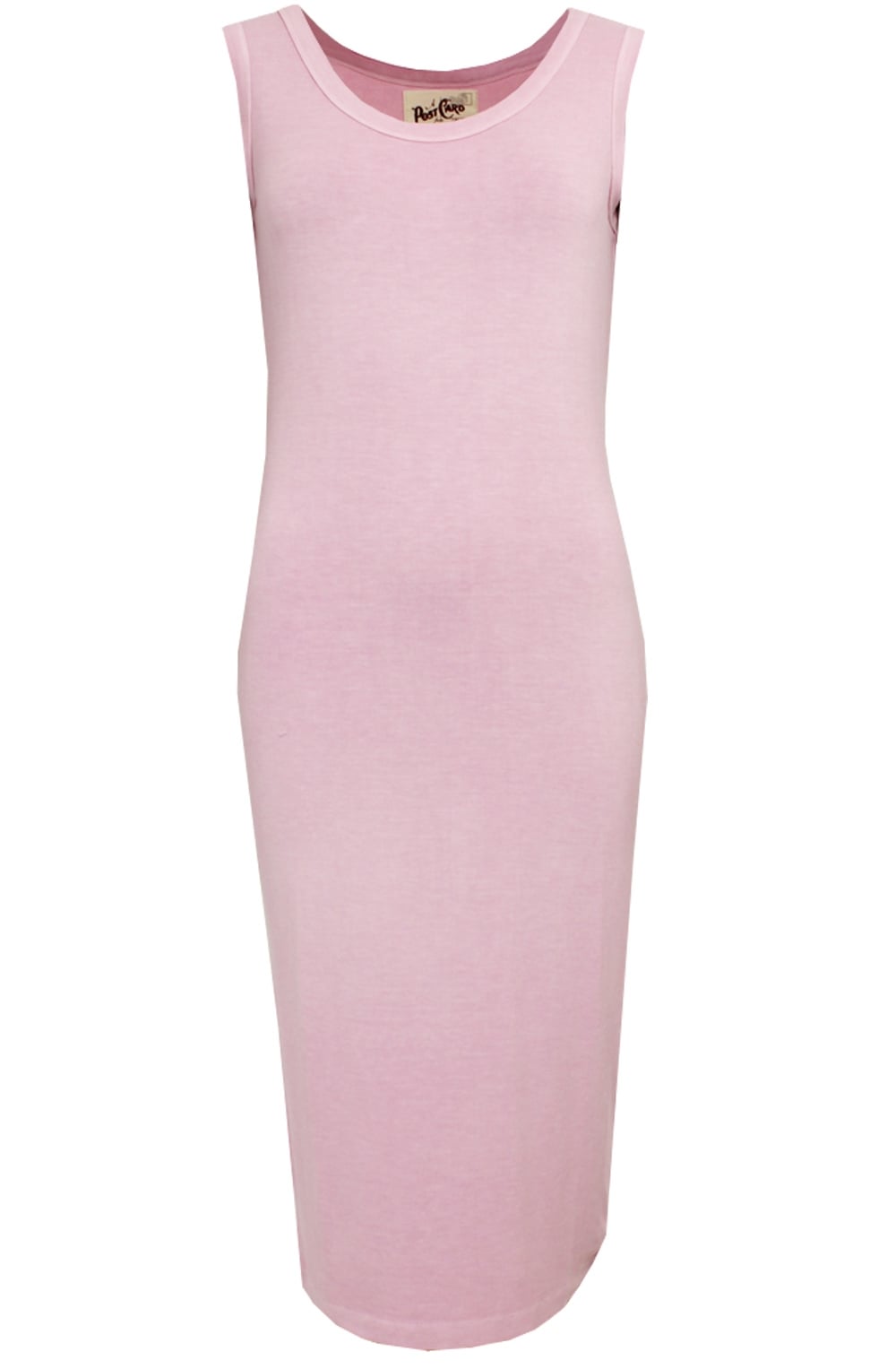 Pale Pink Jersey Midi Dress