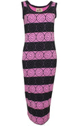 Patterned Midi Dress