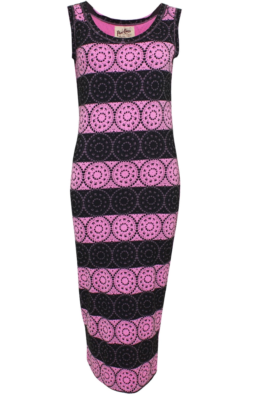 Patterned Midi Dress