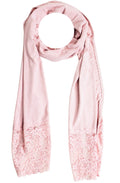 Pink Lace Detailed Scarf