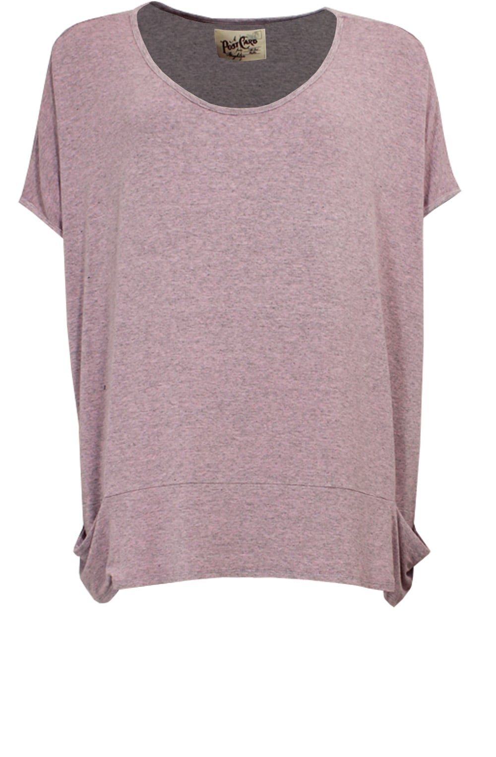 Pink Marl Over Sized Top