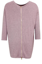 Pink Marl Zip Back Top