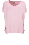 Pink Over Sized Jersey Top