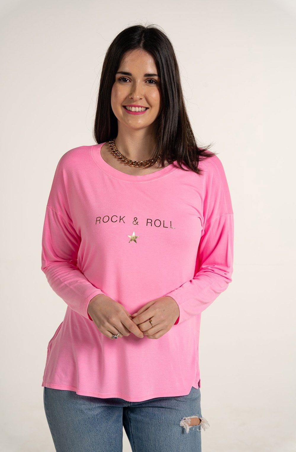 Pink Rock Star Top