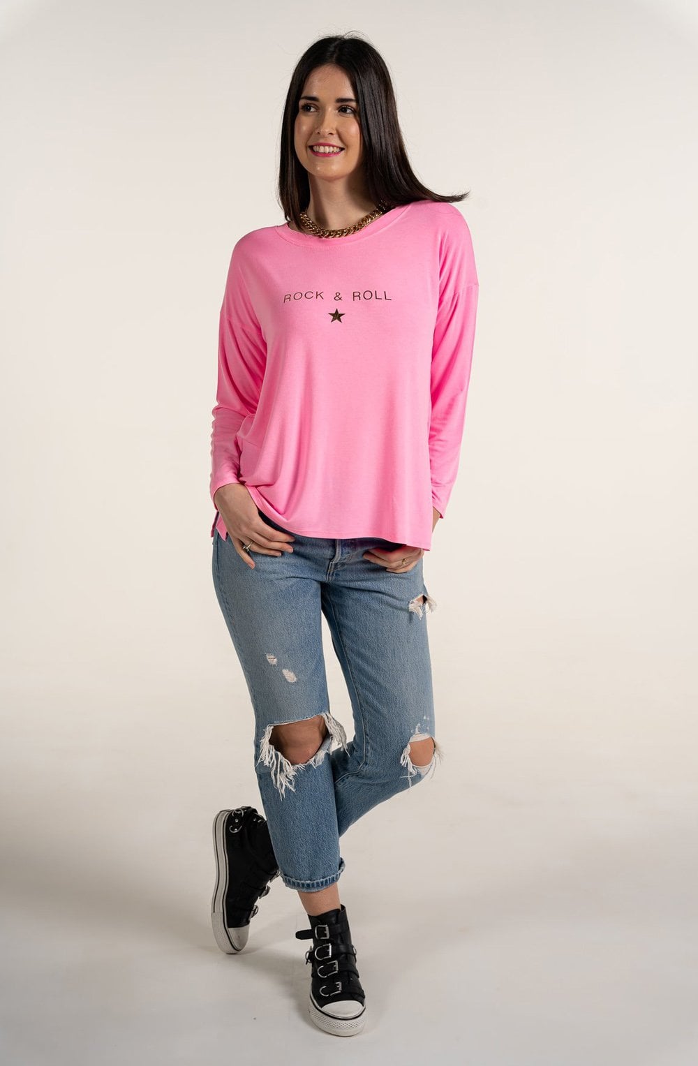 Pink Rock Star Top