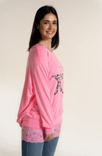 Pink Star Design Sweatshirt
