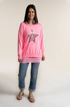 Pink Star Design Sweatshirt